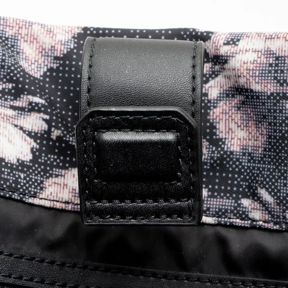 Tory Burch Floral Nylon Leather Ella Tote